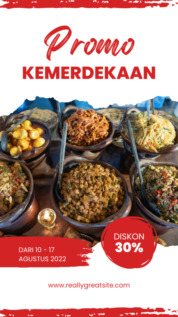 merah putih promo kemerdekaan konten cerita instagram